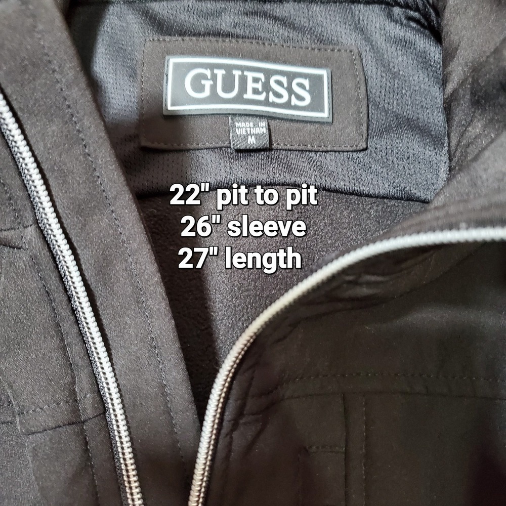Guess Black Softshell Gorpcore Jacket Activewear … - image 4